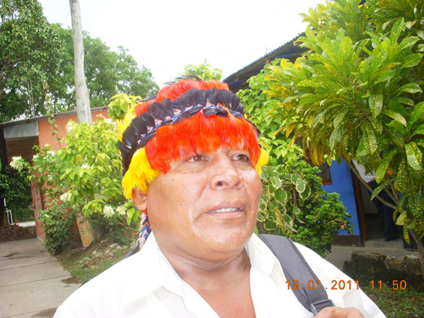 Patricio Piñola, Apu de la comunidad Belén de Plantanuyacu.