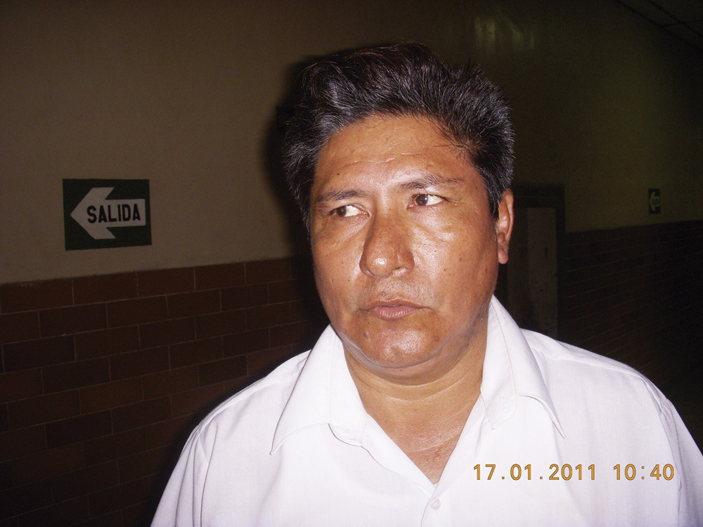 Wagner Chávez, secretario del sindicato de trabajadores del Hospital Regional.