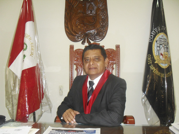 Dr. Aldo Atarama, Presidente de la Corte