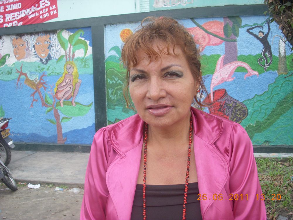 Profesora Gladys Vásquez, vicepresidenta del Frente Patriótico de Loreto.