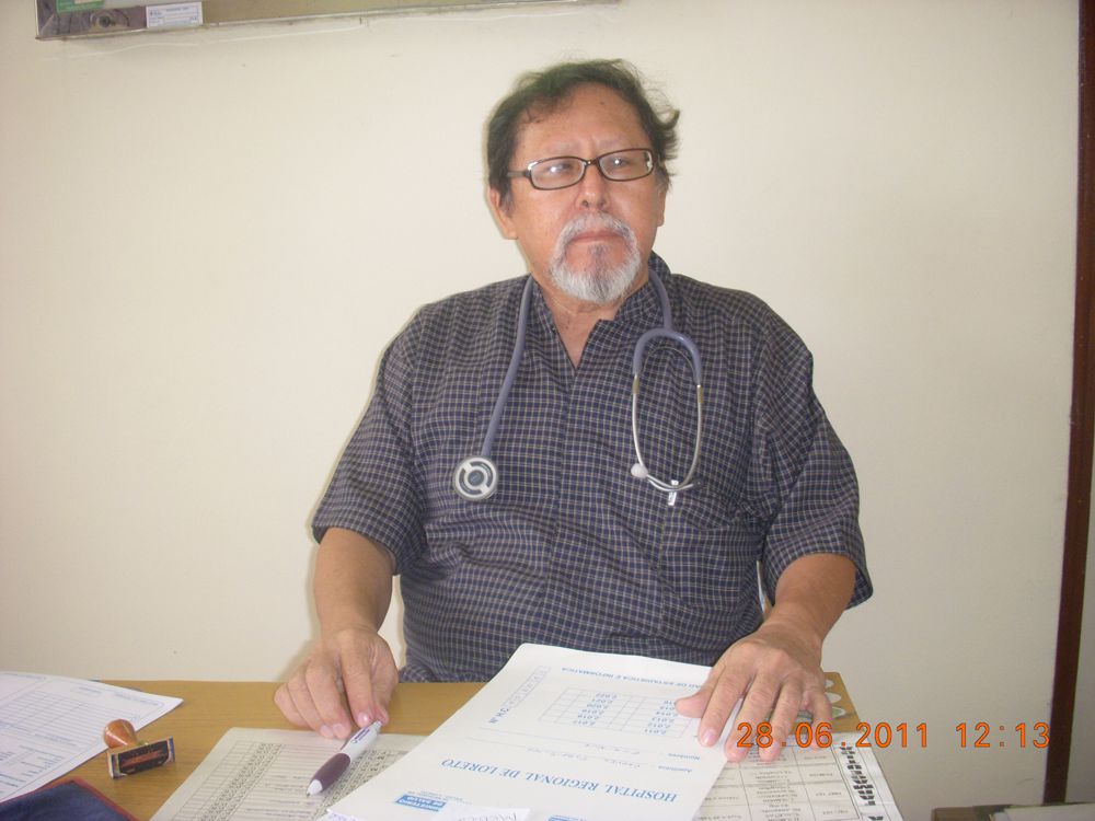 Dr. Francisco Vela, presidente del Cuerpo Médico del Hospital Regional de Loreto.