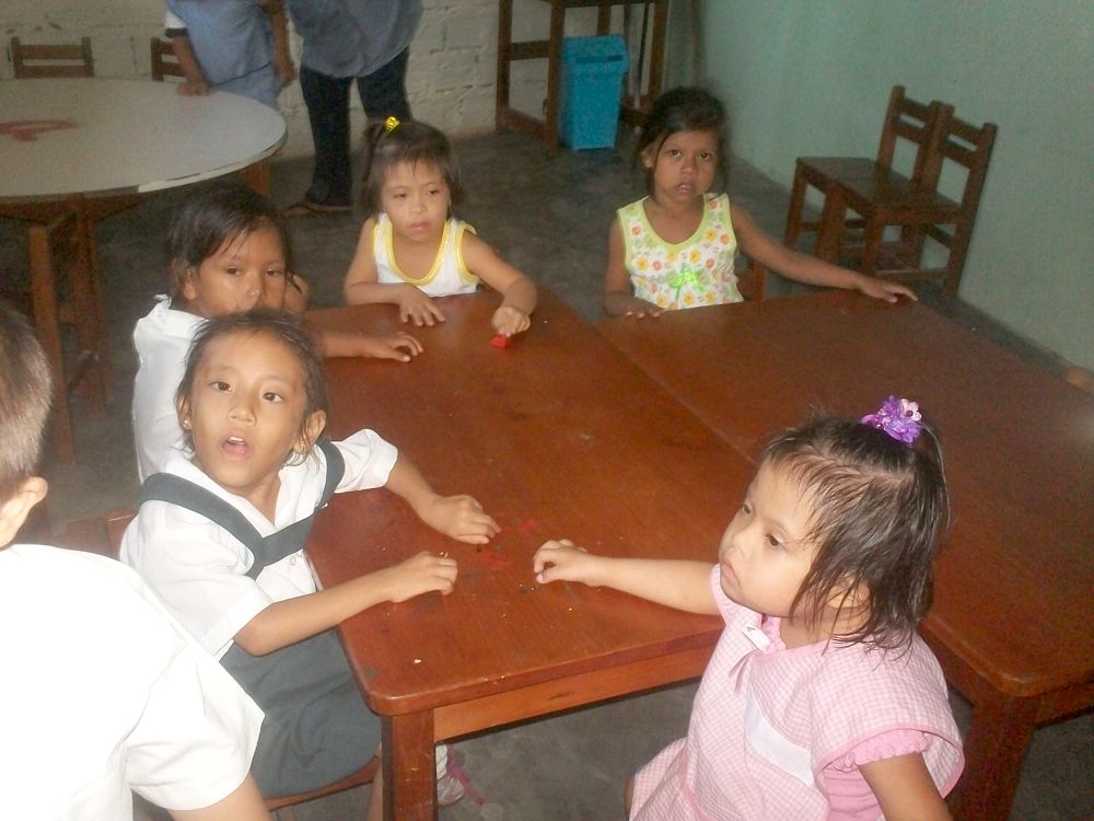 Niños del aula de inicial