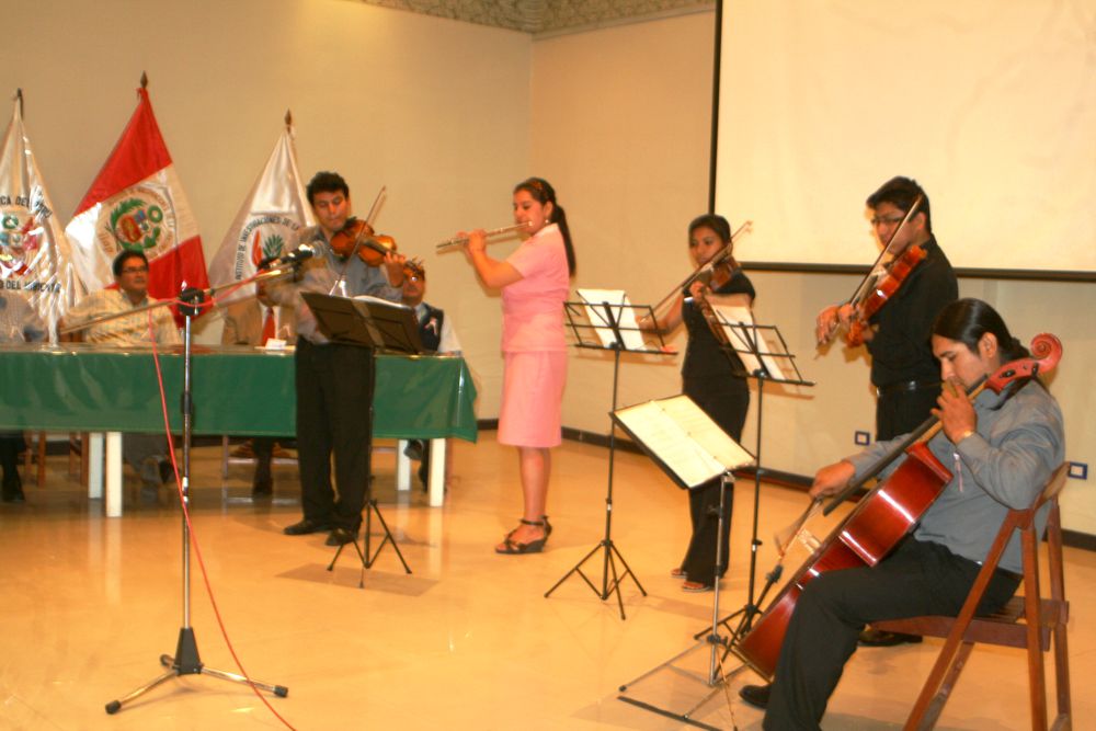 En la inauguración también participó parte de la orquesta Sinfónica de Loreto