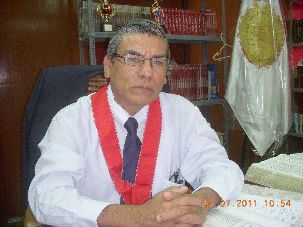 Dr. Alberto Gallo Zamudio, presidente de la Junta de Fiscales Superiores del Distrito Judicial de Loreto.