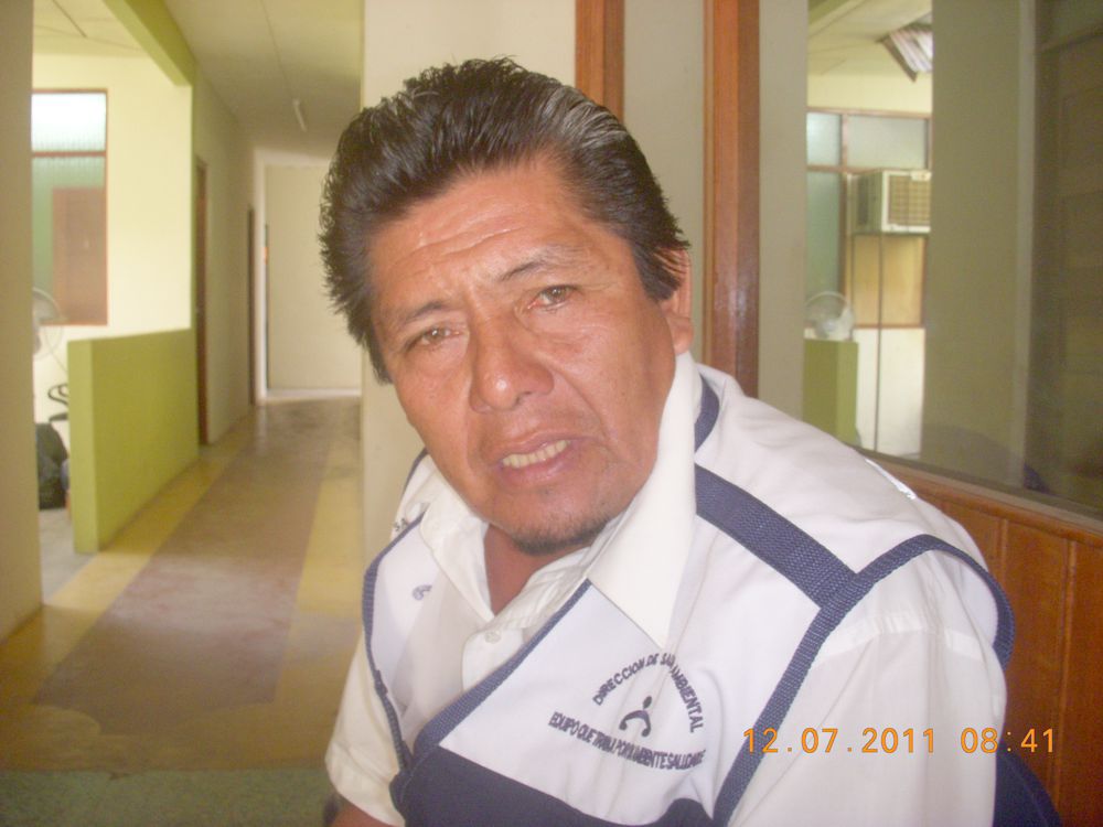 Darmacio Aguirre Tafur, nuevo secretario general del sindicato de trabajadores de la dirección regional de salud.