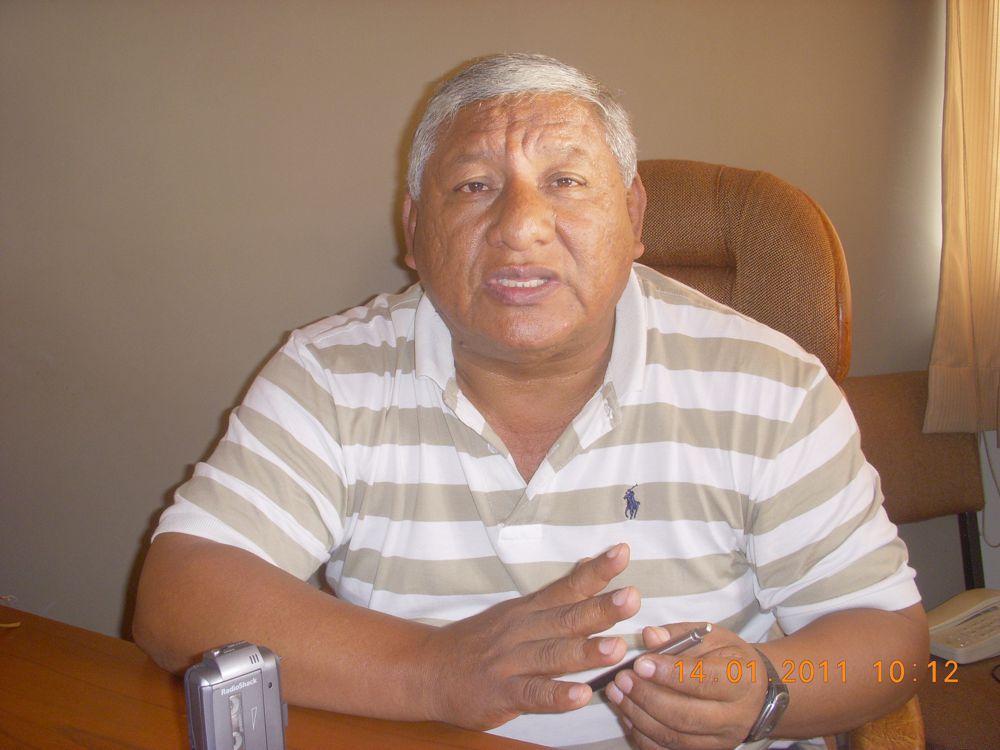 Manuel Coronado, secretario general de Construcción Civil.