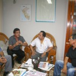 Durante la reunión que sostuvieron con el presidente del IIAP, para solicitar sus ambientes