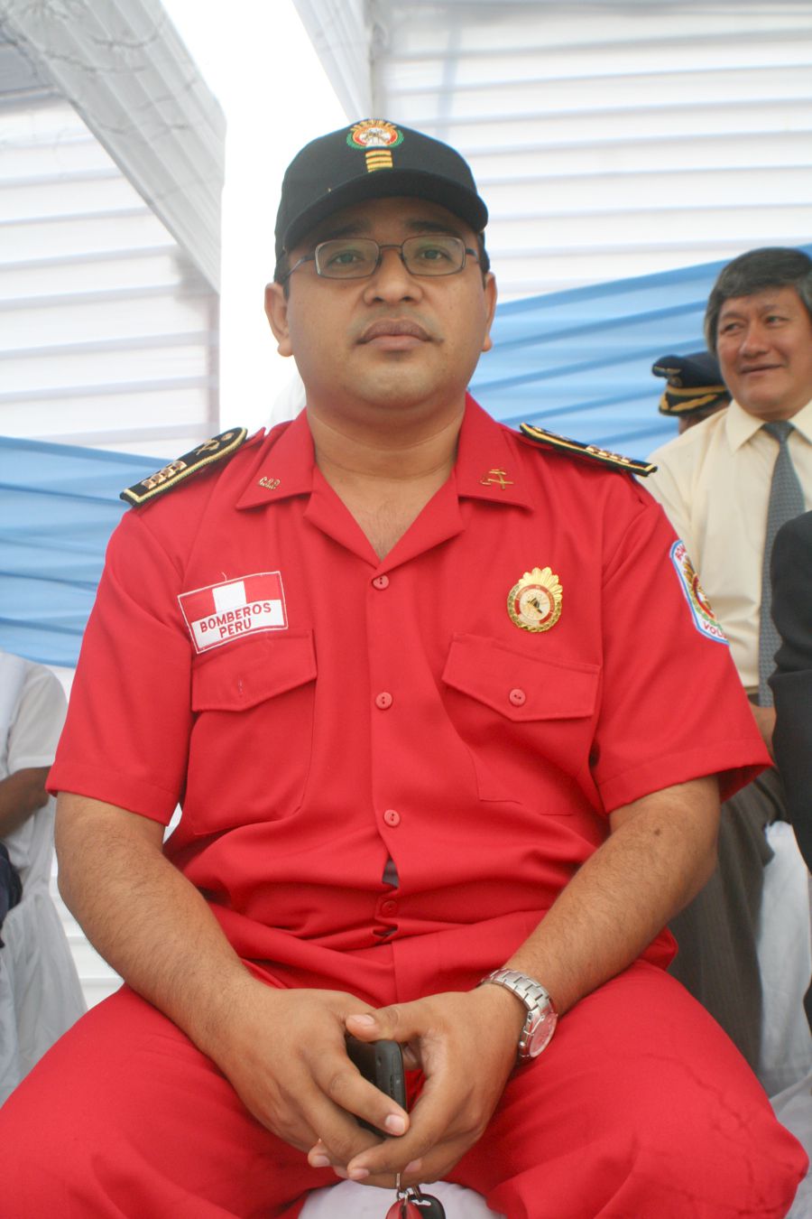 Rodolfo Arévalo, comandante de la XI campaña de Bomberos de Loreto