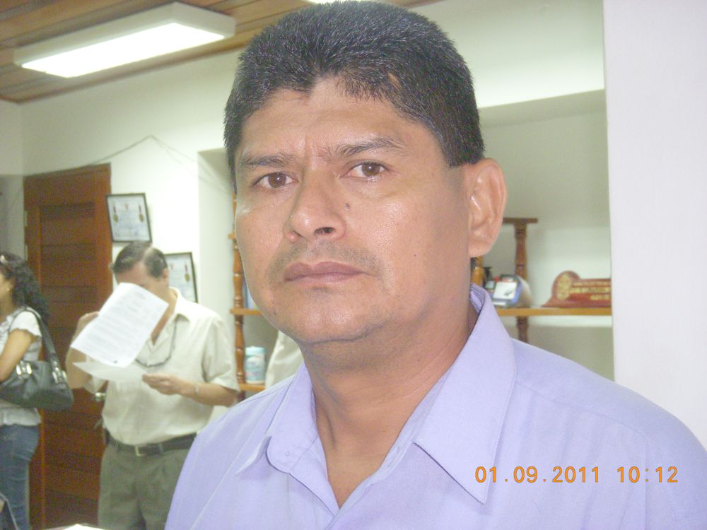 Primer regidor de la comuna de Maynas Washington Guimas.