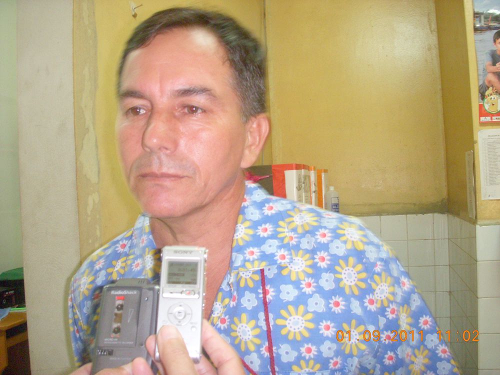 Vicente Cubas Hidalgo, secretario general del sindicato de trabajadores del Hospital Regional de Loreto.