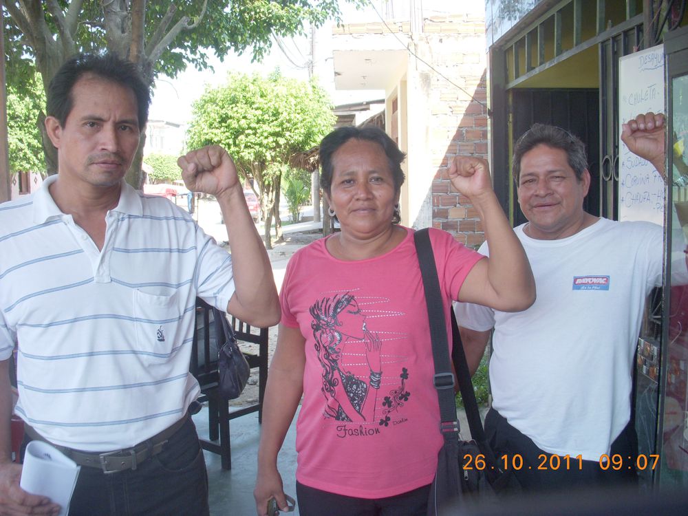 Dirigente del Sutase Marisol Del Águila.