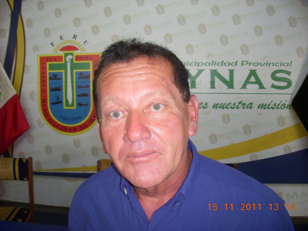 Alcalde de la Municipalidad de Maynas, Charles Zevallos.
