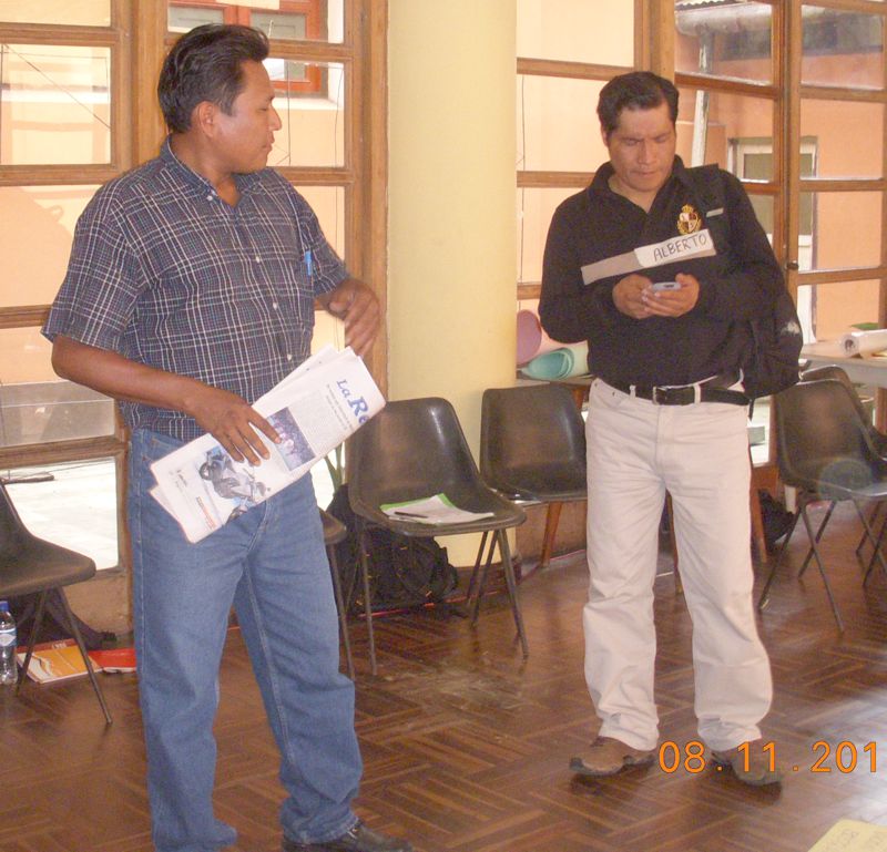 Líder de Aidesep Alberto Pizango, estuvo ayer en Iquitos.