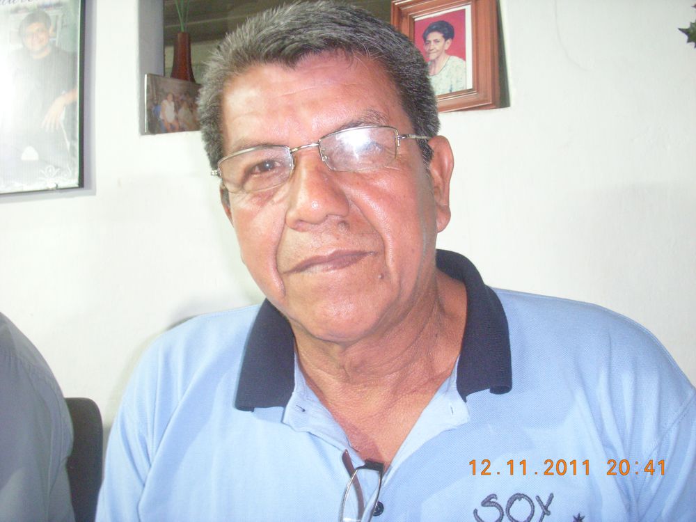 Heriberto Flores Gutiérrez, presidente del frente de defensa de los trabajadores del mercado de Loreto.