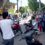 Accidente registrado entre las calles Tacna con Brasil, la policía "brillaba por su ausencia".