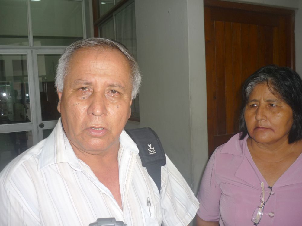 Ing. Marcos Vargas Schrader, en desacuerdo con la privatización de la planta de agua potable.