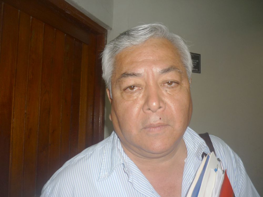 Luis Izarra Delgado, secretario general de la Federación Nacional del Agua Potable del Perú.