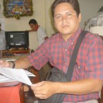 Cesar Coral, secretario de prensa y propaganda del Sutep-Loreto.