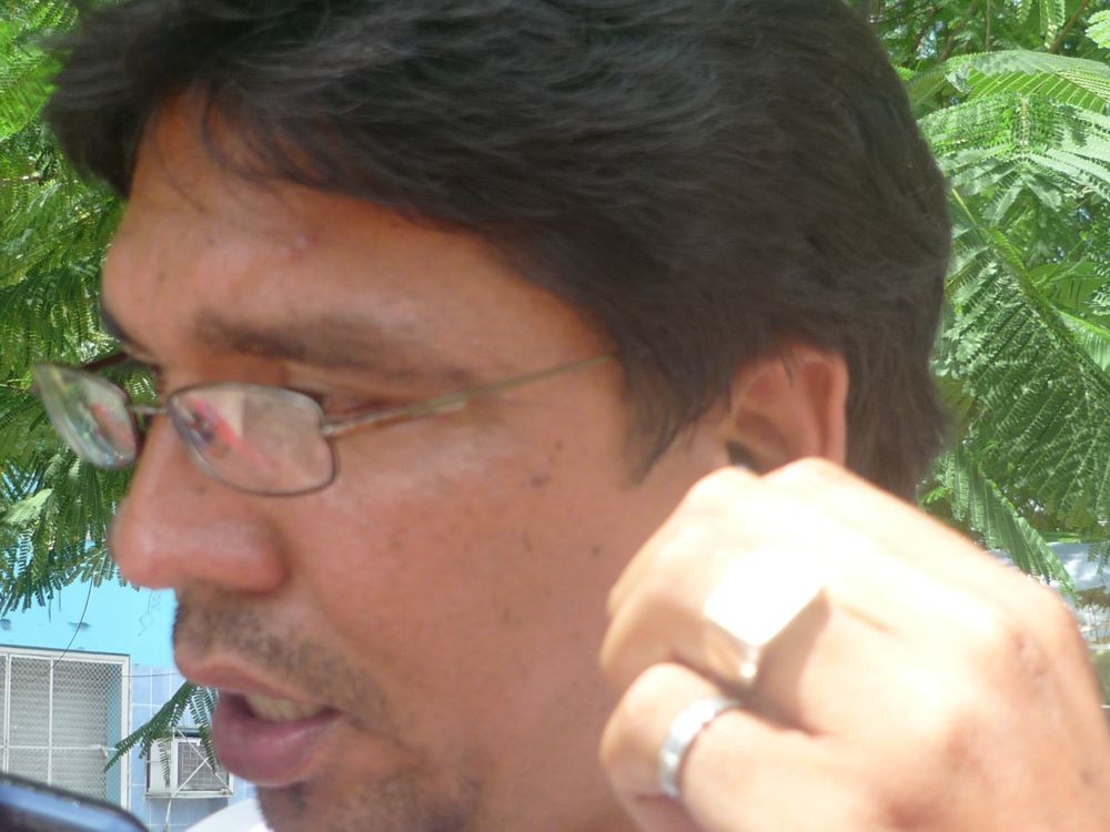 Secretario general del sindicato de trabajadores de la DREL, David Cubas.