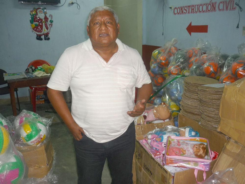 Manuel Coronado Lino, secretario general de la CGTP y Construcción Civil