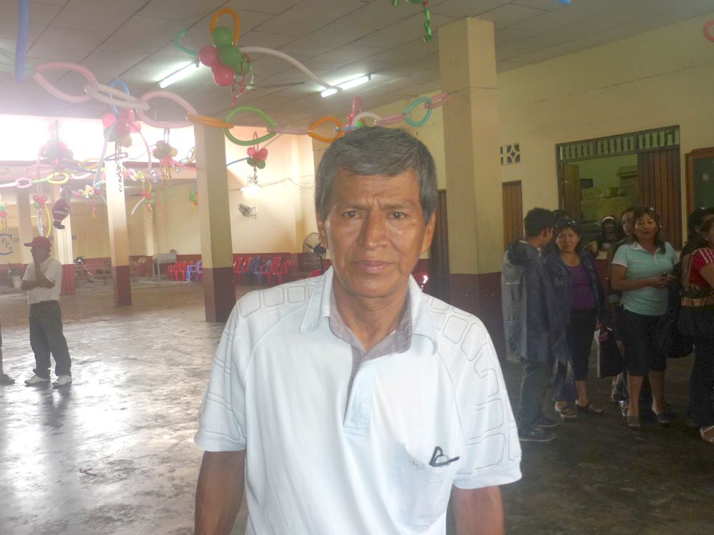 Prof. Juvenal Fasanando, secretario general del Sutep-Loreto.