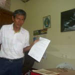 Prof. Juvenal Fasanando, secretario general del Sutep-Loreto.