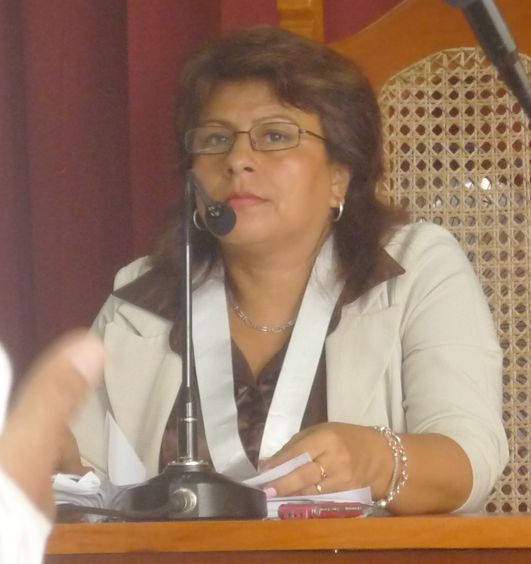Jueza Alicia García, escuchó atentamente el sustento del fiscal y de los abogados.