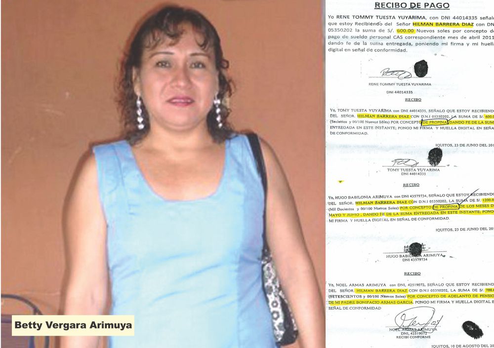 Fue denunciada alcaldesa de la Municipalidad Distrital de El Tigre, Betty Vergara Arimuya, por los presuntos delitos de peculado doloso y nepotismo.