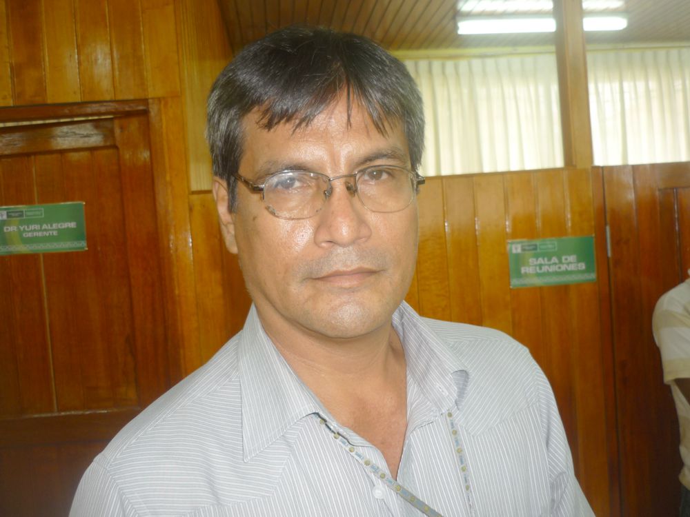 Dr. Edwin Florett, gerente de la sub gerencia de Nacionalidades Indígenas del gobierno regional.