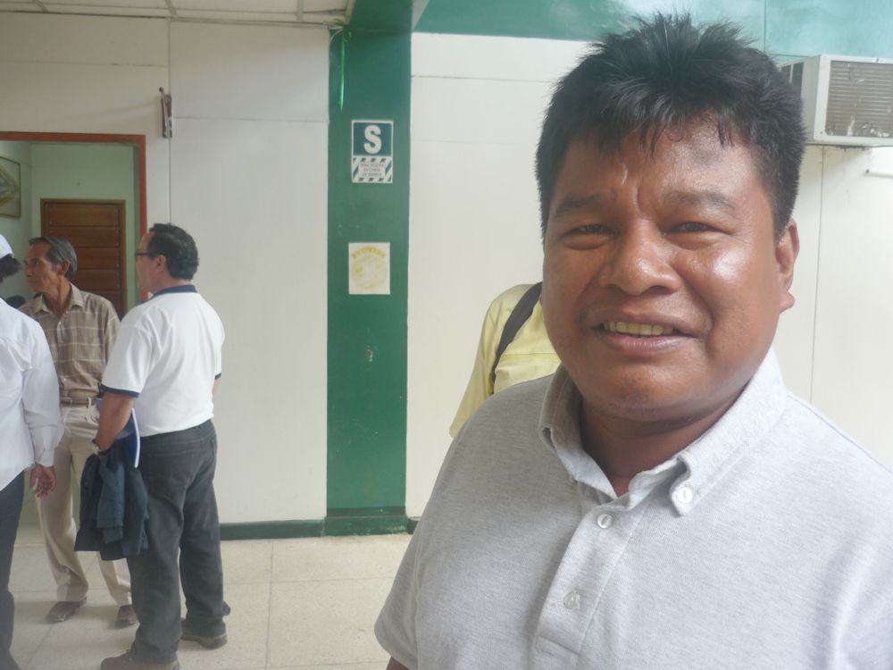 Coordinador de COICA, Edwin Vásquez, en busca de un convenio para titular territorios originarios.