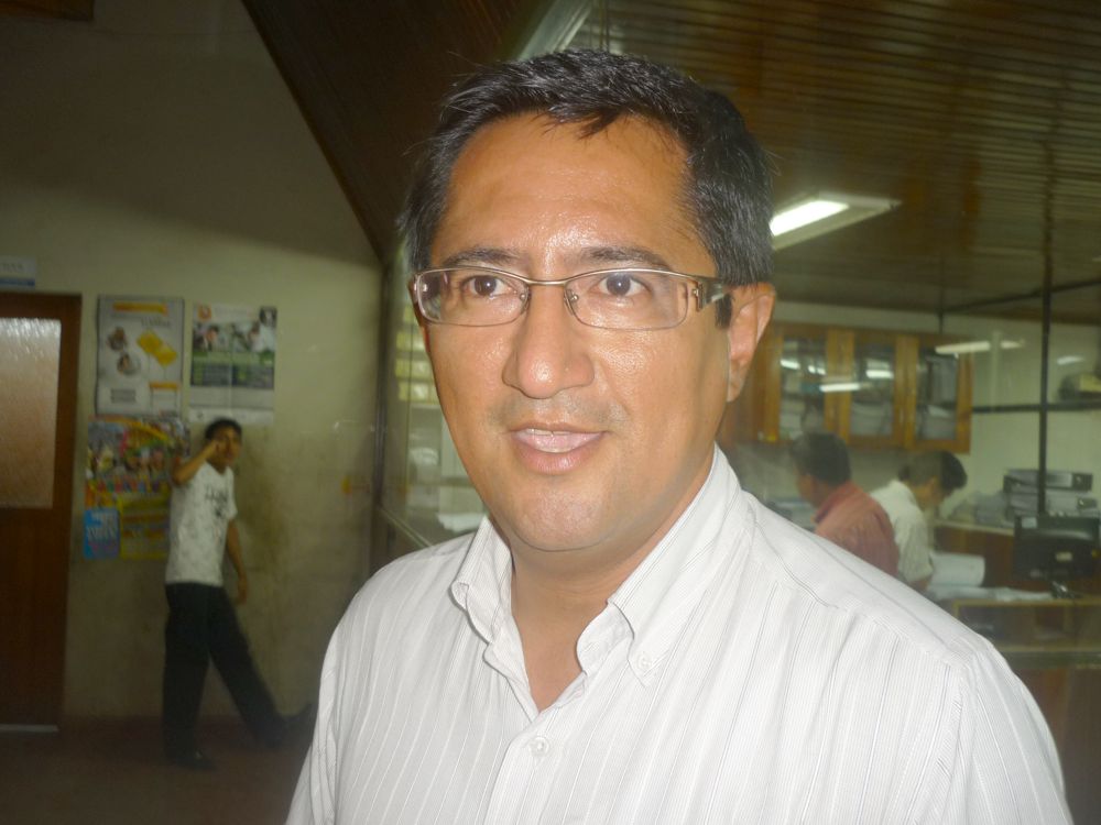 Gerente de obras de la Municipalidad de Maynas Gustavo Vásquez.