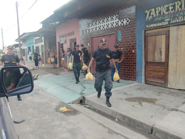 Incautaron globos durante el operativo