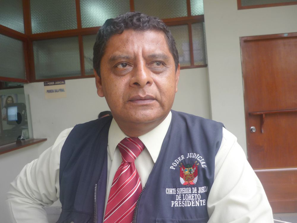 Aldo Atarama, presidente de la Corte Superior de Justicia de Loreto.