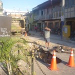 Hundimiento de camión en Av. "Mariscal Cáceres" descubrió mala obra ejecutada hace pocos años.