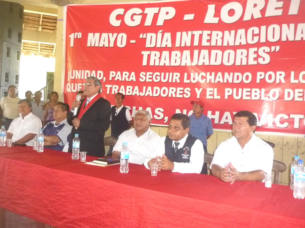 Dirigentes de la CGTP se reunirán mañana con el Presidente del Consejo de Ministros Oscar Valdés. Foto…P1130346