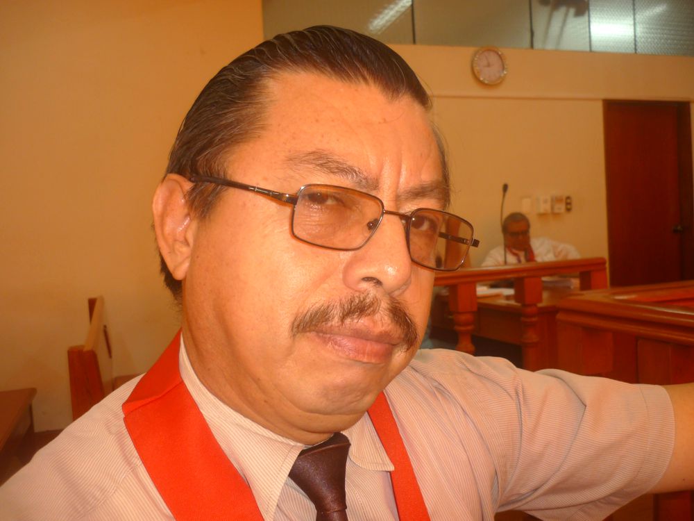 Presidente de la Sala Penal Carlos Del Piélago Cárdenas.