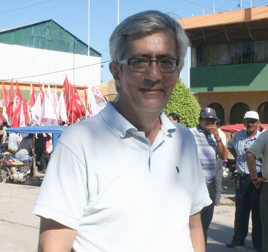 Ex secretario del sindicato de trabajadores de la Municipalidad de Maynas, Eduardo Vásquez.