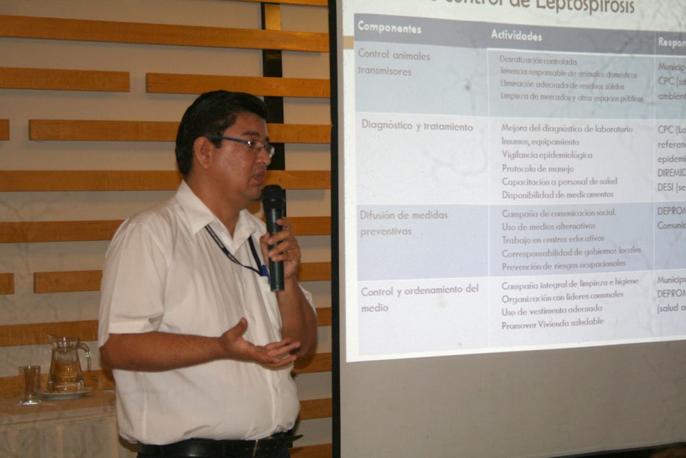 Dr. Percy Rojas Ferreira, director de promoción de la salud de la Dirección Regional de Salud.