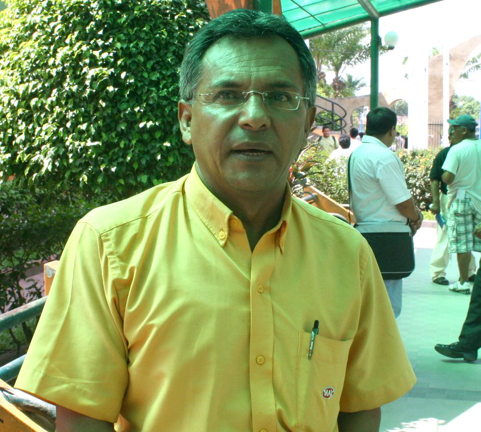 Johnny Pérez, secretario general del sindicato de trabajadores de la Municipalidad de Maynas.