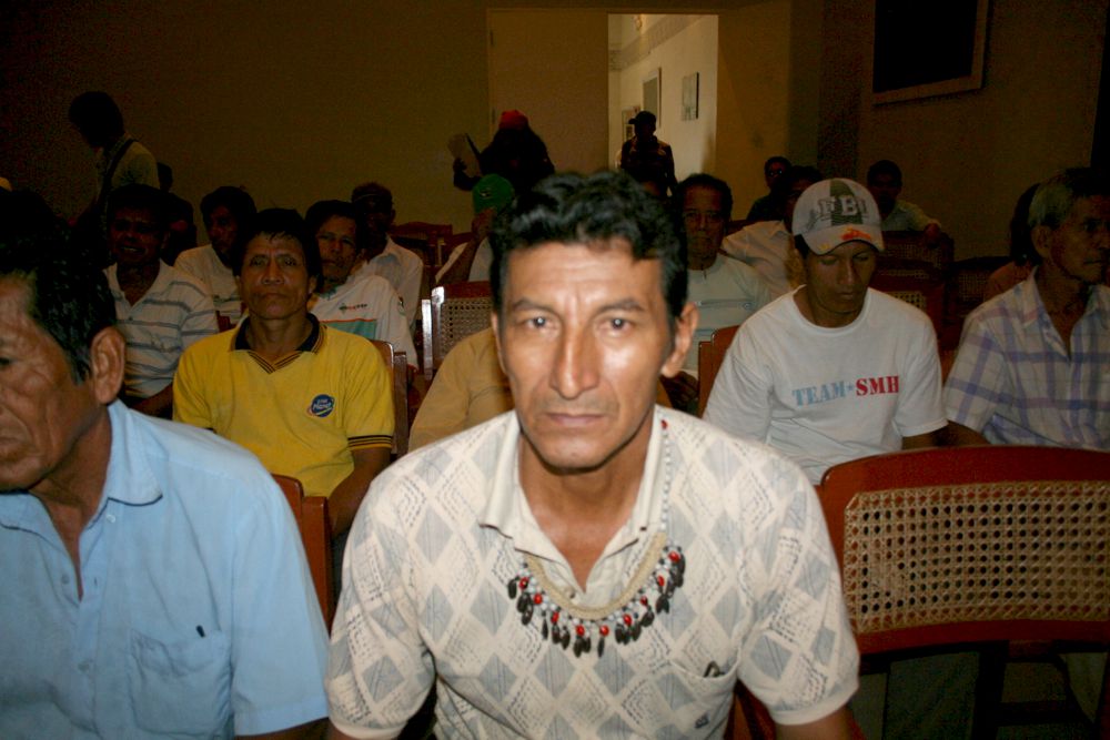 Presidente de la Organización Indígena Acodecospat Alfonso López Tejada, ayer estuvo con congresistas, hoy con presidente regional.