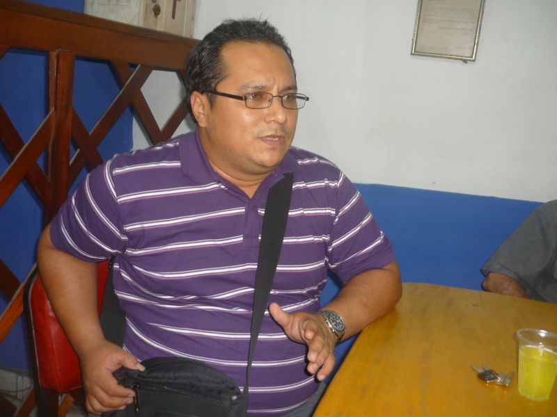 Luis Aguilar Macedo, dio la cara la noche de ayer al Comité de Revocatoria.