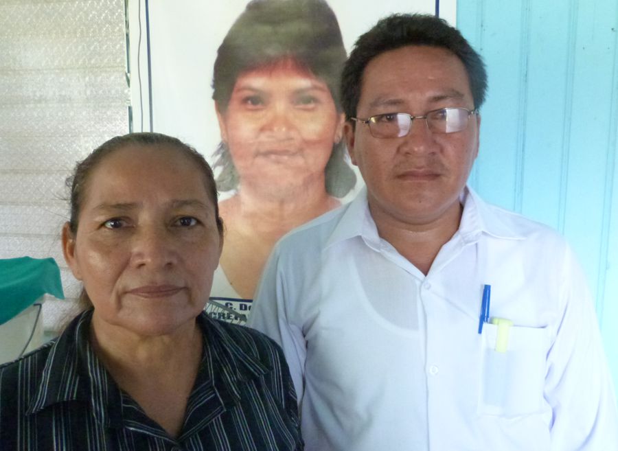 Secretario general de sindicato del Hospital Iquitos David Cashique y representante de Fenutssa.