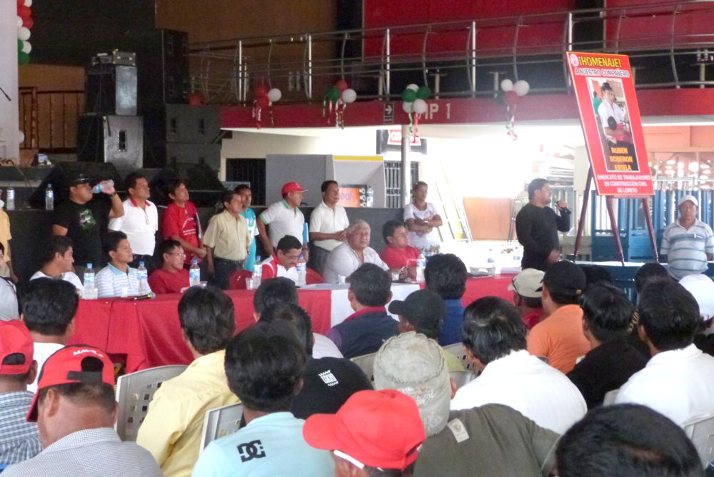 Dirigentes de Construcción Civil y presidente del IPD dieron inicio a la 