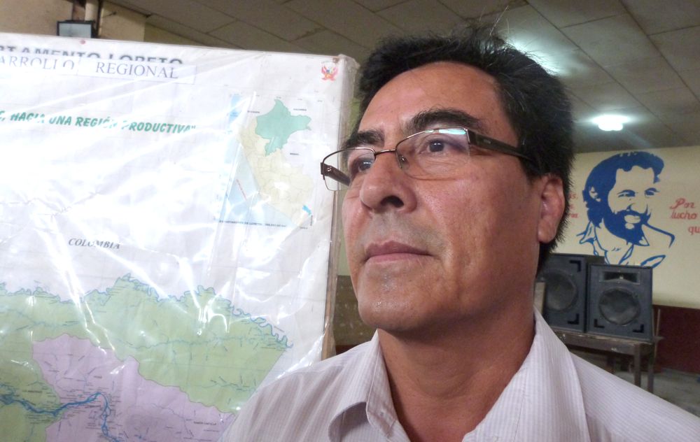 Congresista Víctor Grández, dice no estar metido en terrorismo, ni narcotráfico.