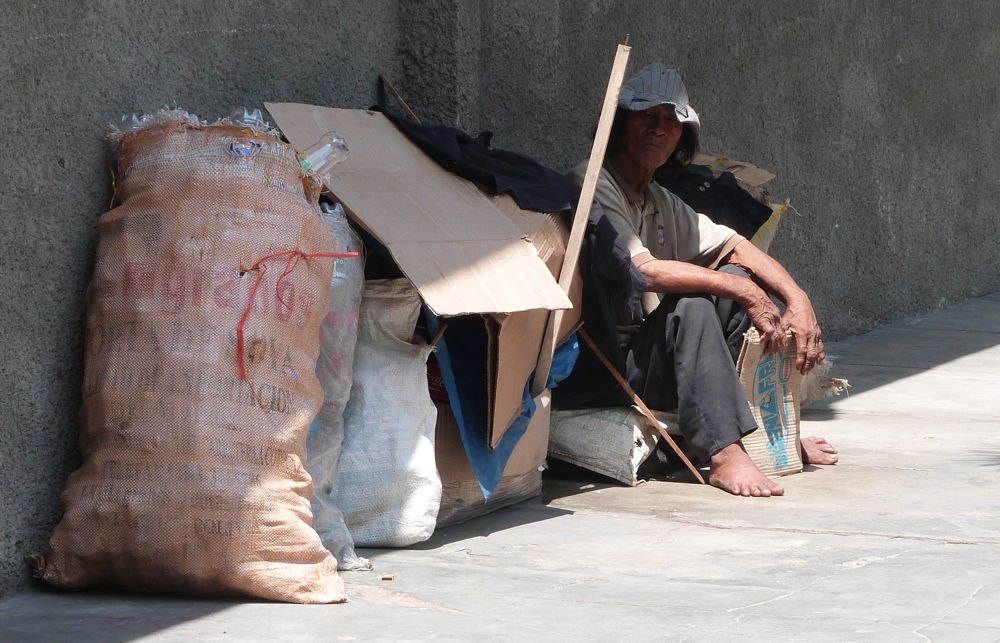 Juan Silva, dice tener familia pero duerme en plena 