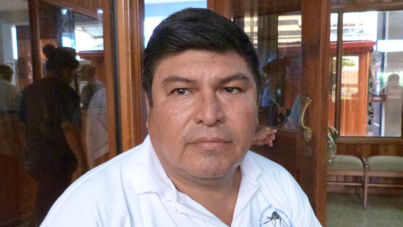 Blgo. Enrique Domingo Chalco Ruiz, secretario general del sindicato de trabajadores de la Diresa.