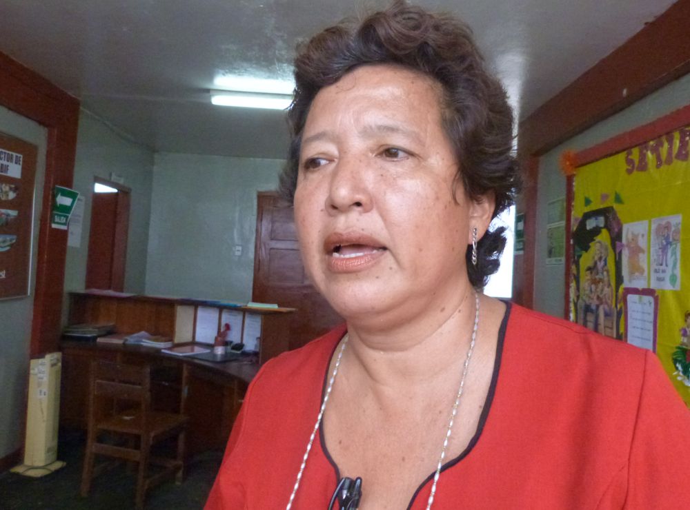 Directora del Hogar de Menores, María Vargas Ríos.