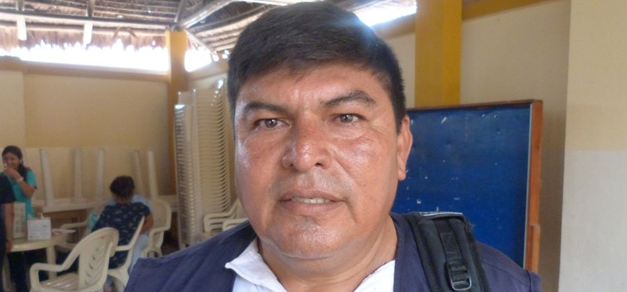 Enrique Domingo Chalco Ruiz, secretario general del sindicato de trabajadores de la dirección regional de salud.