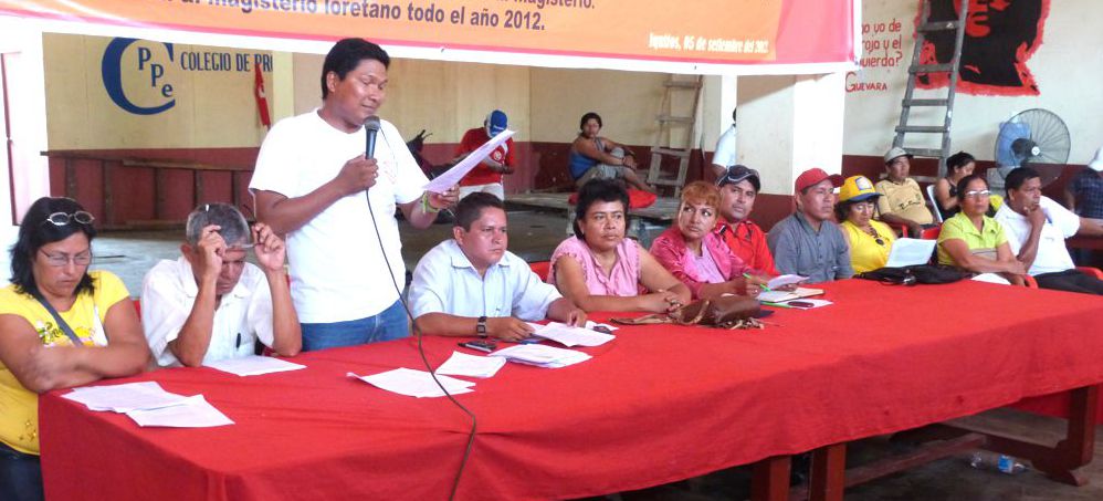 Principales dirigentes del Sutep, explicaron motivos de la suspensión de la huelga nacional indefinida.