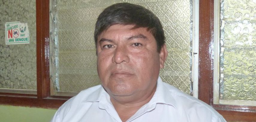 Enrique Chalco, secretario general del sindicato de trabajadores de Diresa.